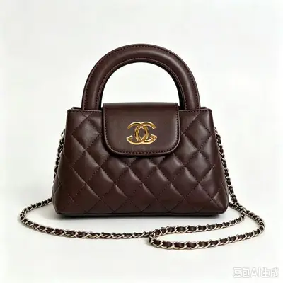 Women's Quilted Chain Crossbody Bag, Light Luxury - 9