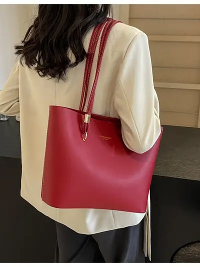 Large Capacity Single-Shoulder Tote Bag, Minimalist and Versatile