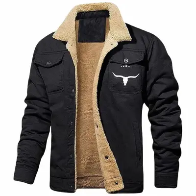 Herren-Arbeitsjacke aus Baumwolle mit Fleecefutter Herbst Winter 2024 - 8