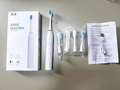 X-9 Electric Toothbrush, Twin Pack for Adults, Waterproof, Soft Bristles - 11