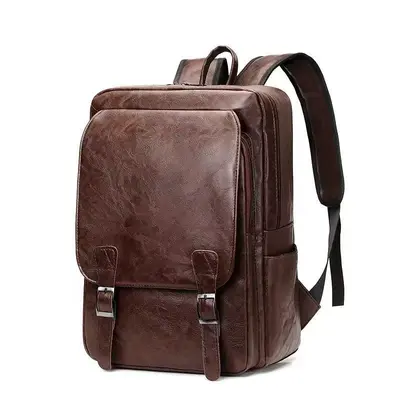 Korean-Style Men's Backpack with Laptop Compartment, Large Capacity - 6