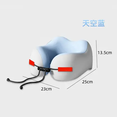 Memory foam U-shaped neck pillow, portable travel, cervical support - 8