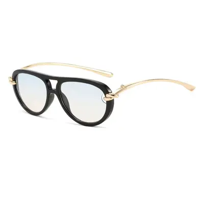 Unisex Toad-Shaped Double-Bridge Sunglasses, UV Protection - 7