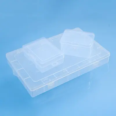 Saklama kutusu, PP plastik, şeffaf, dikdörtgen, kalınlaştırılmış