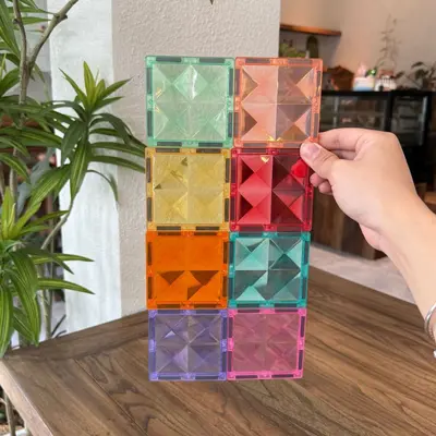 Renkli Pencere Manyetik Parça 7,5 cm Yedek Paket 3-6 Yaş Manyetik Blok Seti