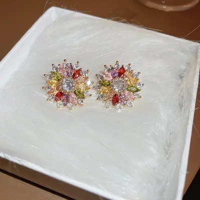 Vintage Square Rhinestone Necklace Set with Delicate Collarbone Chain - 10