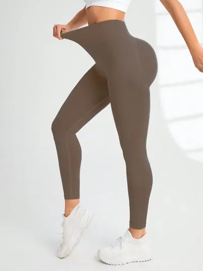 Nine-Point Women's Yoga Pants, Butt Lifting, Seamless - 12