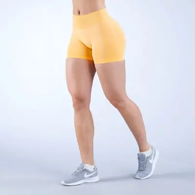 DFYNE şeftali kalça kaldıran yüksek elastik yoga şortu, hızlı kuruyan - 10