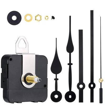 Metal Clock Hands Set 2 Pieces with I-Axis Quartz Movement