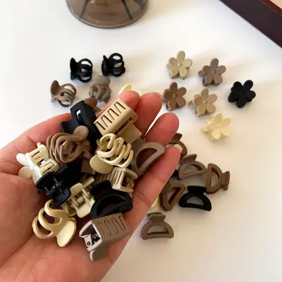 Grenzüberschreitend beliebtes Set aus Mini-Haarspangen in Kaffeebraun Prinzessin-Haarspange Pony-Clip Haarspange für bruchiges Haar Kappen