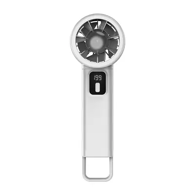 Sınır ötesi 199 kademeli elektronik dijital göstergeli USB küçük fan, katlanabilir, masaüstü türbin tipi güçlü hava akışlı fan, şık ve taşınabilir