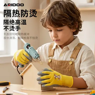 Çocuklar için el işi DIY koruyucu eldiven, kesilmeye ve ısıya karşı