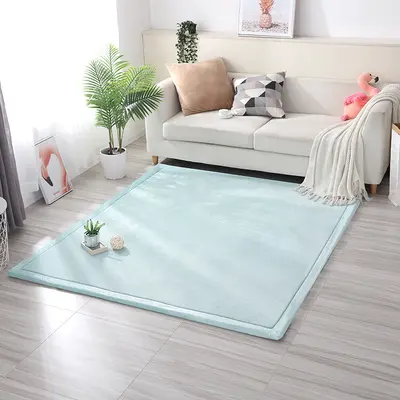 2 cm Kalınlıkta Mercan Polarlı Tatami Yer Matı, Yatak Kenarı Halısı - 8