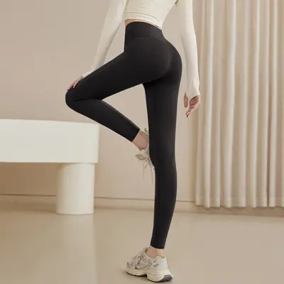 瑜伽服女2024新款秋冬健身服紧身高腰裤子女显瘦跑步运动长裤 - 10