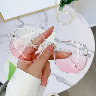 2026 Blush Glasses, Black Large Frame Women's Sunglasses - 5