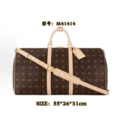 Keepall 55 travel bag, large capacity duffel bag