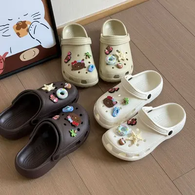 2.5cm Arch Hole Clog Women Thick Sole EVA Sandal
