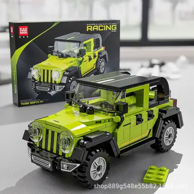 Off-Road Araba Yapı Taşı Seti, Lego Uyumlu, Çocuk Hediyesi - 10