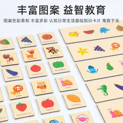 Montessori Wooden Light Matching Educational Toy