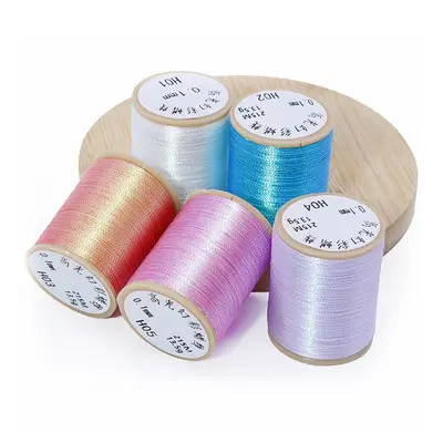 Wachsfaden für DIY-Flechten, 0,1 mm, Hochglanz, für Armbänder