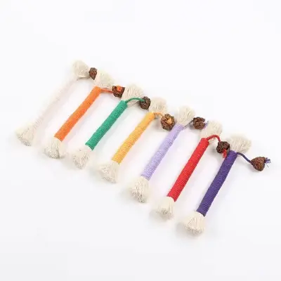 Cat Chew Rope and Teeth Cleaning Stick, Self-Play Cat Toy