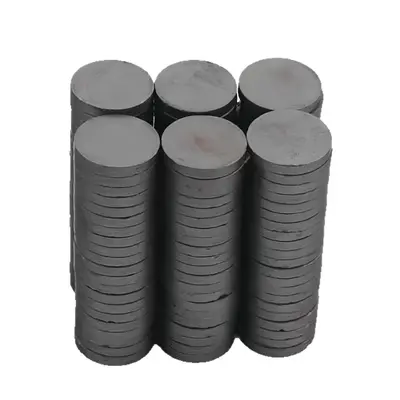 Y30BH Round Permanent Ferrite Magnet, Black, High-Temperature Resistant - 6