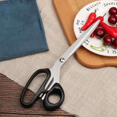 10 Inch Tailor Scissors, Black Stainless Steel Sewing Scissors