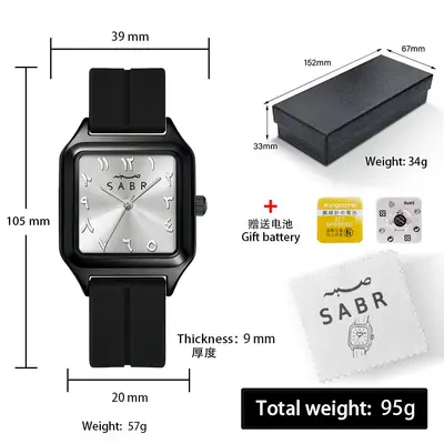 Damenuhr Quarz, wasserdicht mit Kalender, Unisex - 9