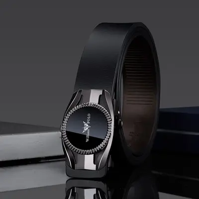Emperor Paul Belt Men's Leather Belt Work Cowhide Belt Men's Brand Men's Belt Dial Buckle Trousers Belt - 10