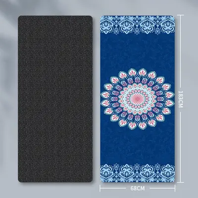 5mm Thick Suede Yoga Mat, Non-Slip, Shock-Absorbing - 8