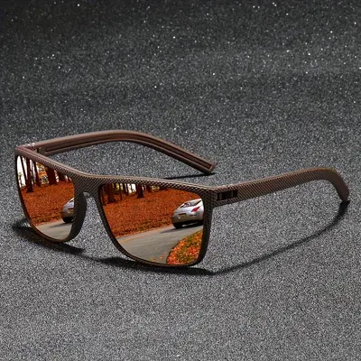 Men's Sports Cycling Polarized Sunglasses Model 565 Spring Hinge Wire Frame - 12