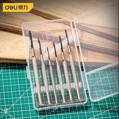 Deli DL3206 saat tornavida seti, bilgisayar gözlüğü tamir aletleri - 1