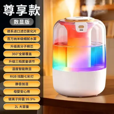 2025 New Humidifier Dual Spray Large Mist Volume Atmosphere Light Home Bedroom Dorm Stable Humidity Aromatherapy USB Humidifier - 7