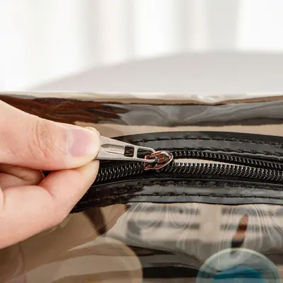 PVC su geçirmez makyaj çantası büyük kapasiteli seyahat kozmetik kozmetik çantası kadınlar için high-end taşınabilir şeffaf makyaj çantası