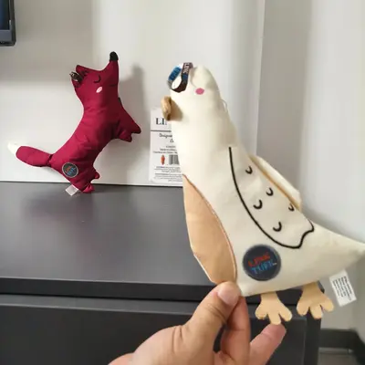 Orman köpeği peluş oyuncak, ısırmaya dayanıklı ve sesli