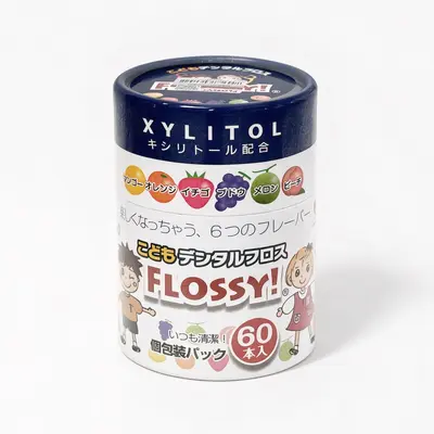Flossy Children's Dental Floss, Fruit Flavor, 60 Pieces, Japanese - 3