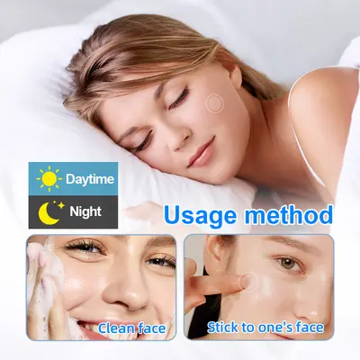 Cross-border popular 40 capsule round acne patch hydrocolloid PE acne patch made of PE material, portable, waterproof and sweat-proof