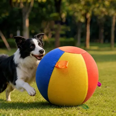 Großer Hundeball, aufblasbar, strapazierfähiger Trainingsball mit PVC-Hülle, XXL