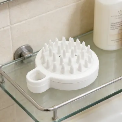 Silicone Scalp Massage Brush - Japanese Minimalist Head Massage Brush, Meridian Scalp Massage Shampoo Brush, Air Bag Scalp Cleansing Comb - 3