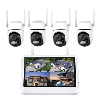 CCTV监控系统wifi带屏小5V球机监控摄像头套装摄像头带屏录像机