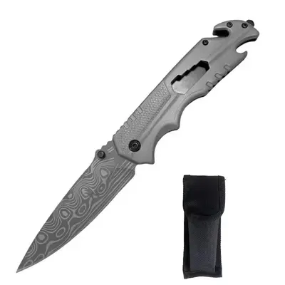 Klappmesser ohne Sperre, multifunktional, tragbar mit Glasbrecher - 10
