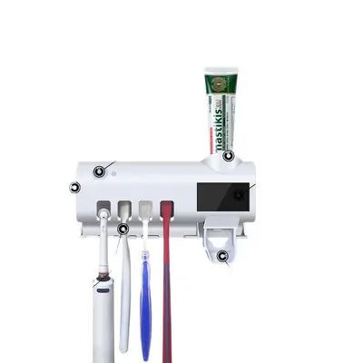 Smart UV Toothbrush Sterilizer with Auto Sensor Toothpaste Dispenser