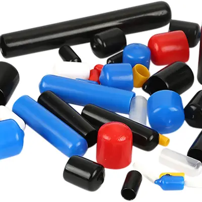 PVC-Gummischutzmanschette mit Außengewinde, Kunststoffschutzkappe, Schraubenkappe, staubdichte Schutzbox, Isoliergummistöpsel, Isoliergummidichtung, Rohrabdeckung