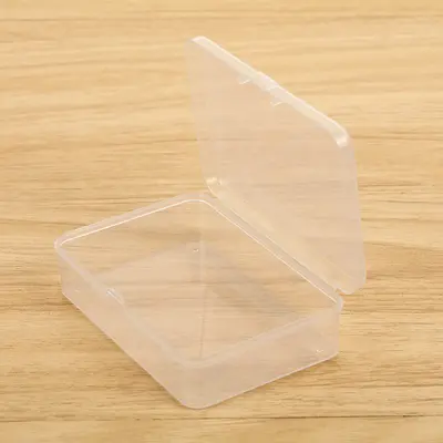 Rechteckige transparente Aufbewahrungsbox mit Deckel PP-Box transparente Kunststoffbox 150 mm Länge Großhandels-Verpackungsbox