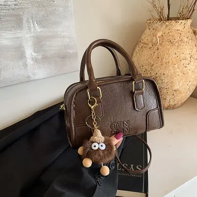 Women's Small Square Crossbody Bag, Single Shoulder, Winter Style - 8