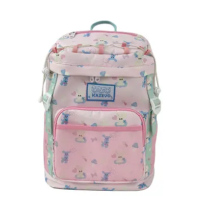 Cute Star Pattern Student Backpack, Large Capacity - 5
