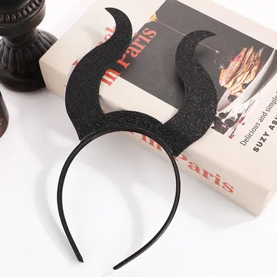 Halloween Sequin Bat Headband, Party Decoration Hair Accessory for Kids