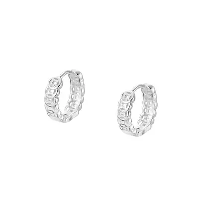 S999 Sterling Silver Lucky Coin Earrings Women
