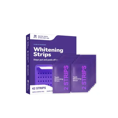 Enhanced 3D Teeth Whitening Strips, Removes Yellow Stains - 9