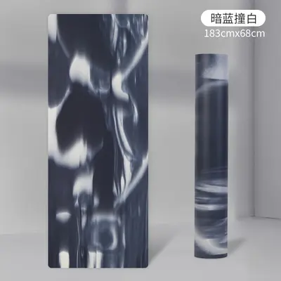lulu同款定制批发跨境瑜伽垫PU橡胶撞色高回弹防滑健身垫源头工厂 - 7